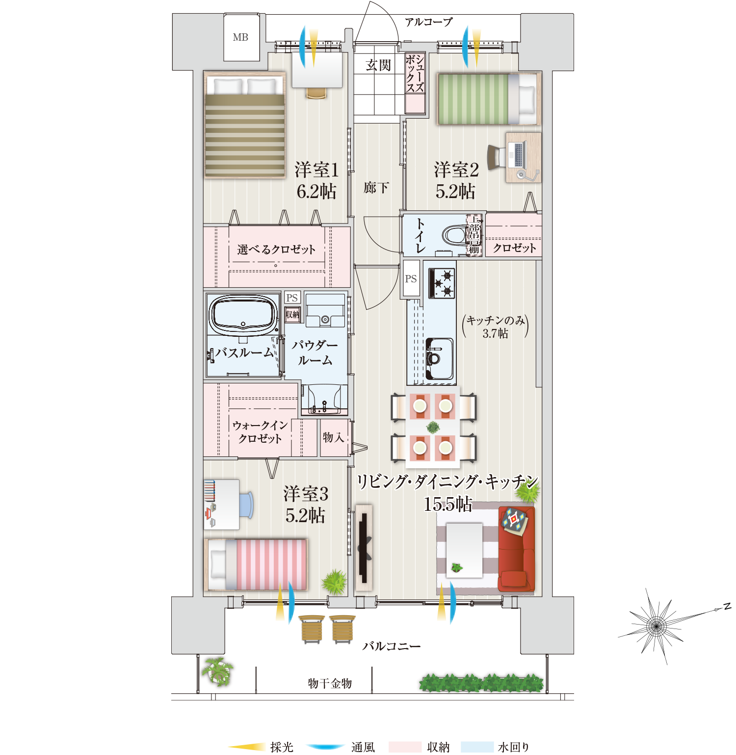 家具レイアウト図面