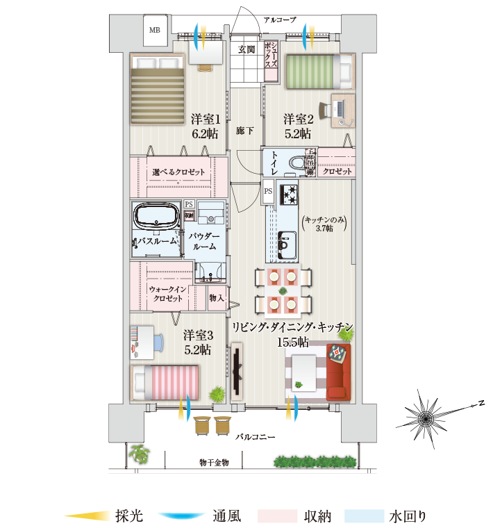 家具レイアウト図面