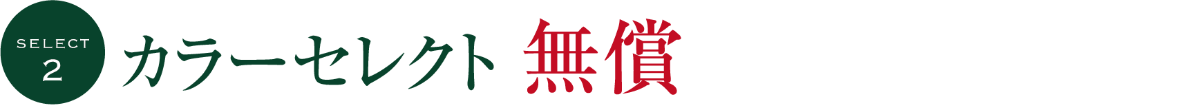 カラーセレクト 無償
