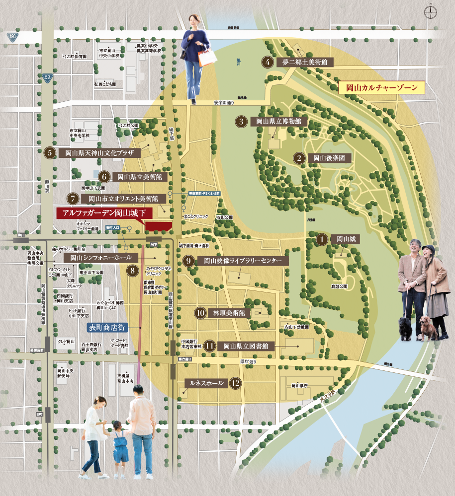 文化ゾーンマップ