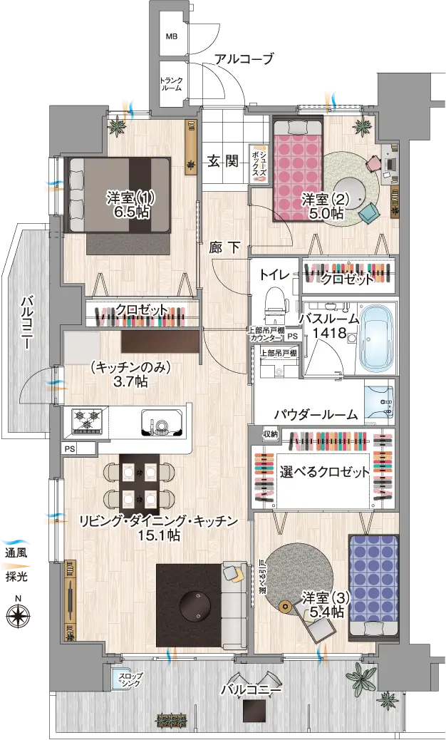 typeA間取り