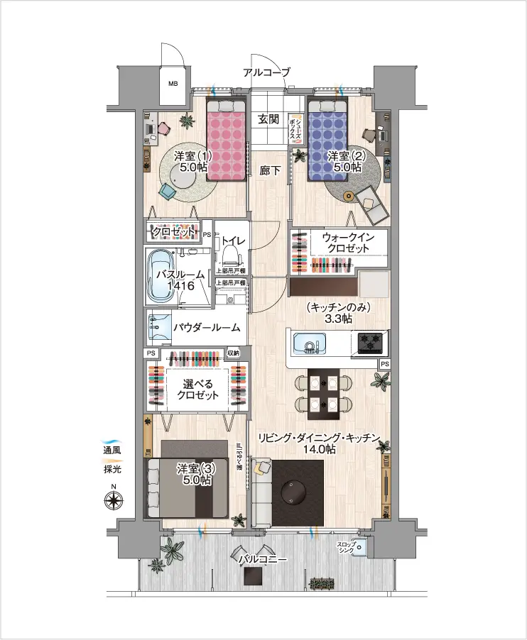 typeC間取り