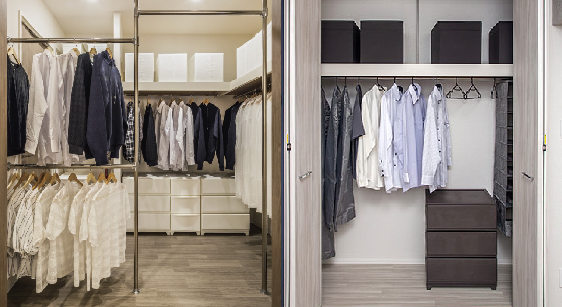 各所に設置した大容量収納を完備