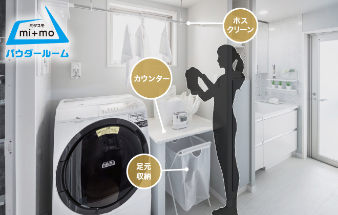 ハウスワークを快適にする「ミタスモパウダールーム」