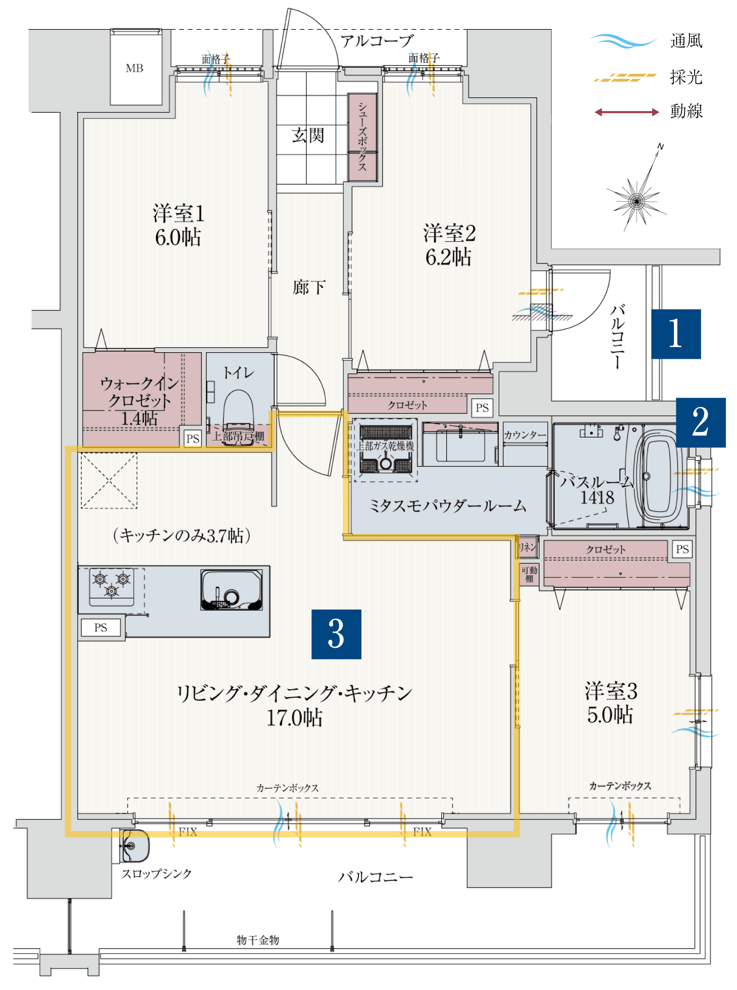 Fタイプ間取り図