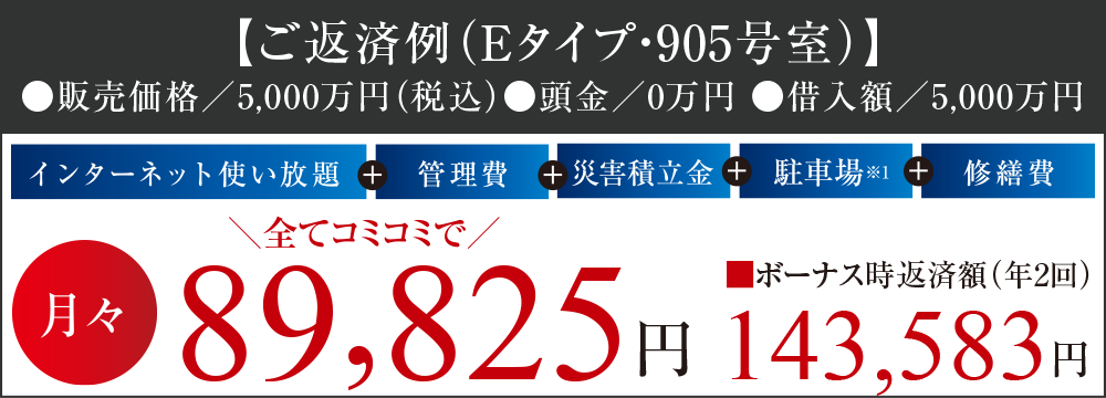【ご返済例(Eタイプ)】