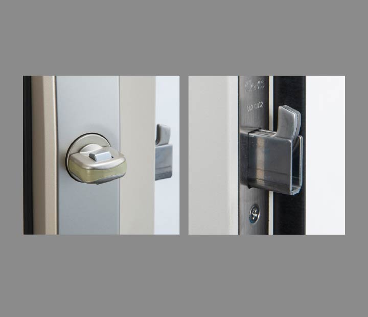 鎌付デッドボルト・防犯サムターン