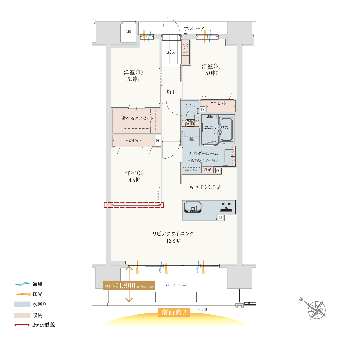 Etype間取図menuplanwideld2