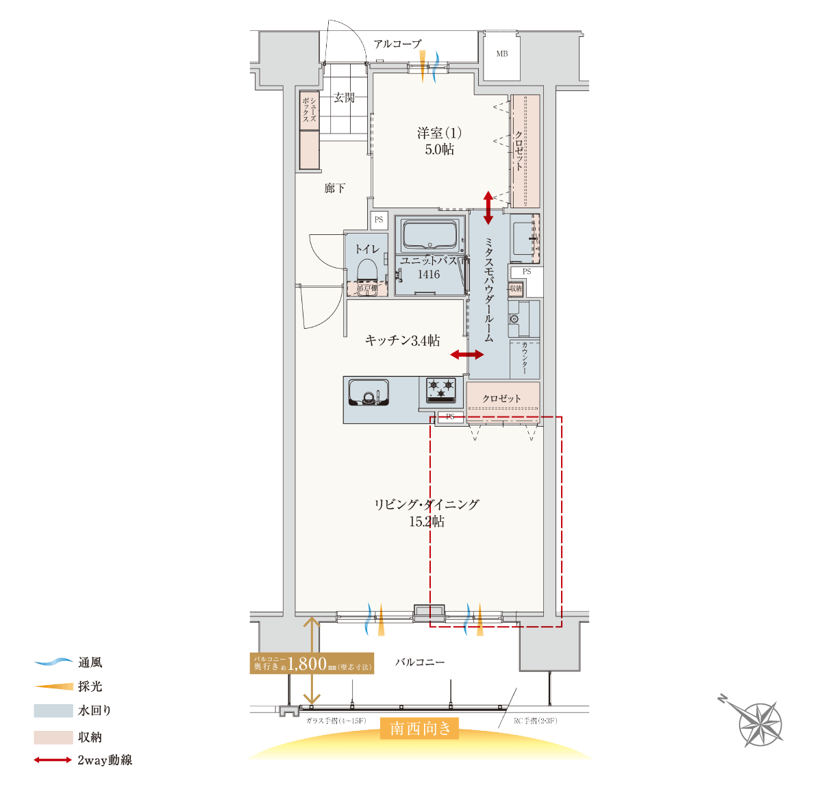 Etype間取図menuplanwideld1
