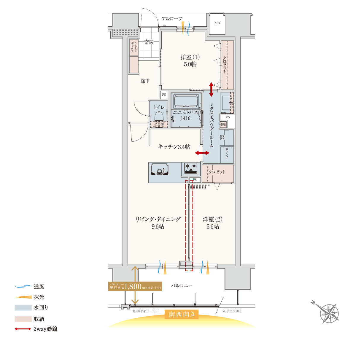 Etype間取図menuplanwideld3