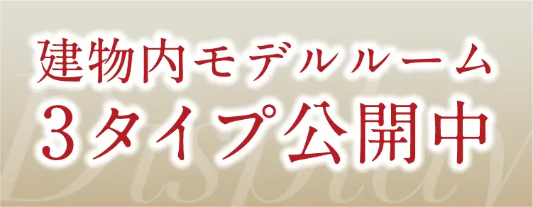 建物内モデルルーム3タイプ公開中