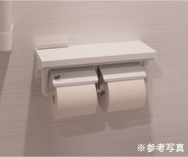 棚付二連ペーパーホルダー