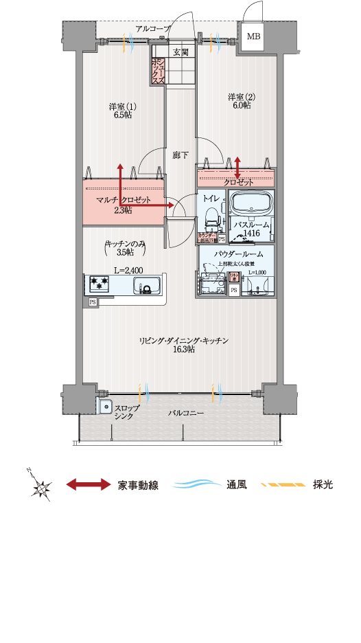 typeC間取り