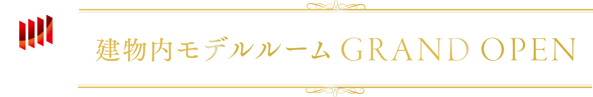 建物内モデルルーム GRAND OPEN